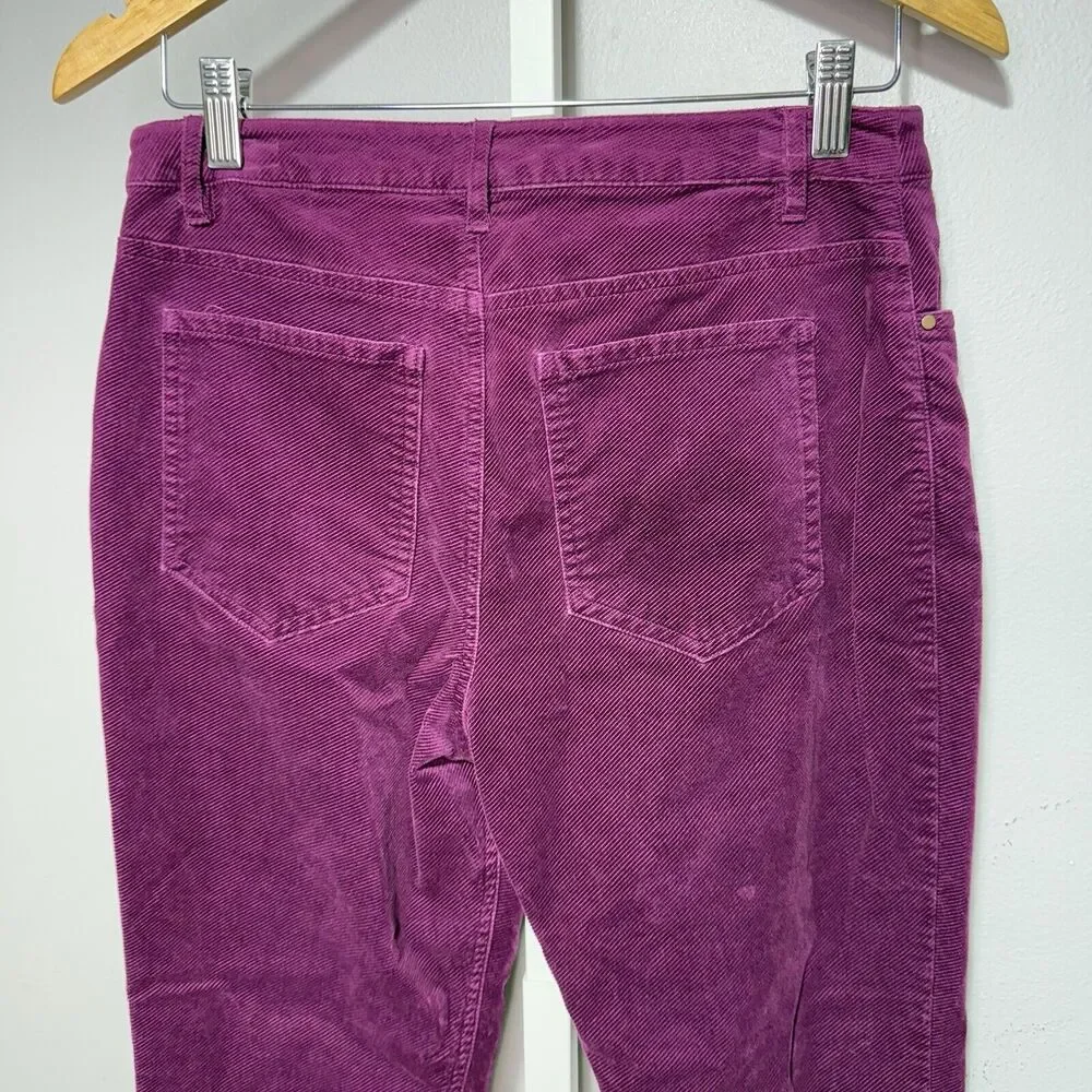 Boden The Soho Skinny Corduroy Pants Women's Size 6P Plum Purple Casual - Picture 4 of 8